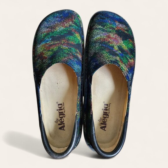 Alegria Debra Primary Impression Leather Slip On Shoes Womens 8.5 EU 39 Black - Picture 5 of 8